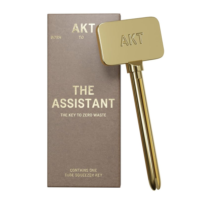 AKT The Assistant Metal Tube Squeezer, Plastic Free Tube Roller Squeezer, Tube Wringer & Tube Key for Aluminum Tubes, Toothpaste Roller and Bathroom Accessory - Image 1